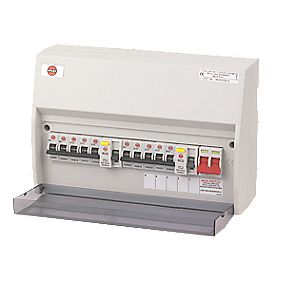 Wylex 10 Way High Integrity Consumer Unit and 10 MCBs