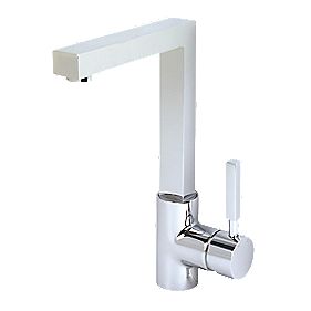 Swirl Square Side Lever Sink Mounted Mono Mixer Tap
