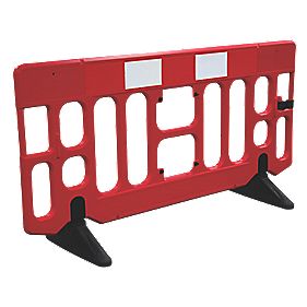 Barricader 2m Barrier Twin Pack Red