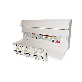 Square D 277 Way High Integrity Consumer Unit and 10 MCBs
