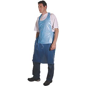 Cater Safe Disposable Aprons Blue Pack of 100