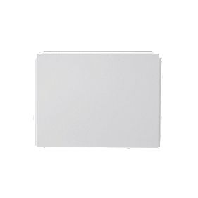 L Shaped Shower Bath End Panel White 700 x 510mm