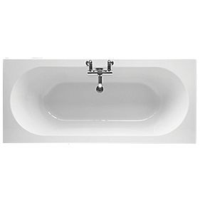Modern Twin Ended Bath Acrylic 0 Tap Holes 1700mm