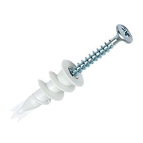 Spit Driva F12 Plastic Plasterboard Fixings 35mm Pack of 100