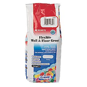 Mapei BuildFix Flexible Wall and Floor Grout Ivory 25kg