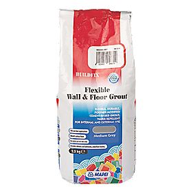 Mapei BuildFix Flexible Wall and Floor Grout Medium Grey 25kg