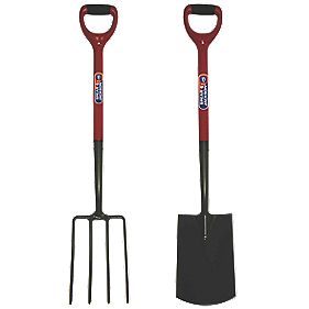 Spear and Jackson Carbon Steel Digging Fork and Spade