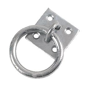 Hardware Solutions Ring on Plate Zinc Plated M8