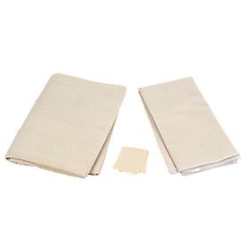 PE backed cotton dust sheet 2 pk with tack rag