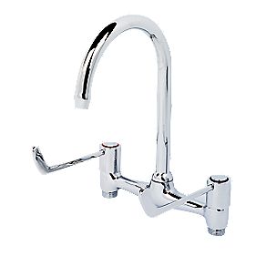 HandC Commercial Lever Wall Mounted Sink Mixer Tap