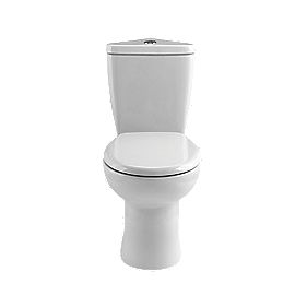 Spacesaver Close Coupled Corner Toilet with Soft Close Seat 6Ltr