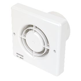 Manrose LoWatt Axial Bathroom Extractor Fan with Timer and Humidistat