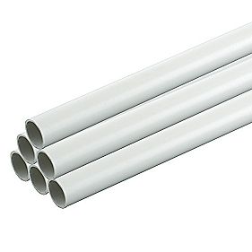 Tower Conduit Heavy Gauge 20mm x 2m White 40m Pack of 20