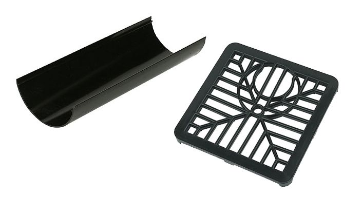 Black Half Round System