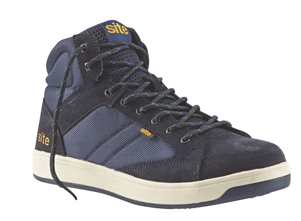 Site Sapphire Hi-Top Safety Trainers Navy Size 11