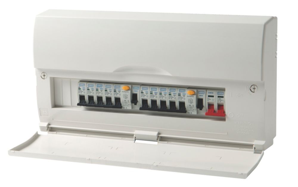 British General 13-Way Dual RCD High Integrity Consumer Unit + 10 MCBs