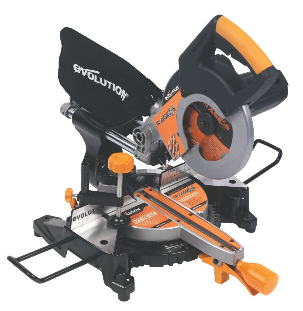 Evolution RAGE3-S 210mm Sliding Mitre Saw 240V