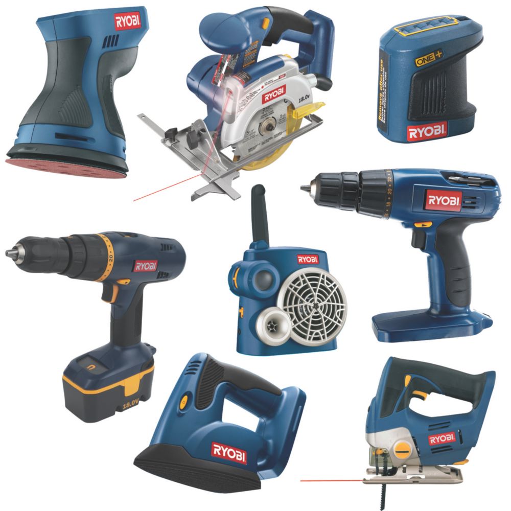 Ryobi CCK18082N 18V 8 Piece Kit