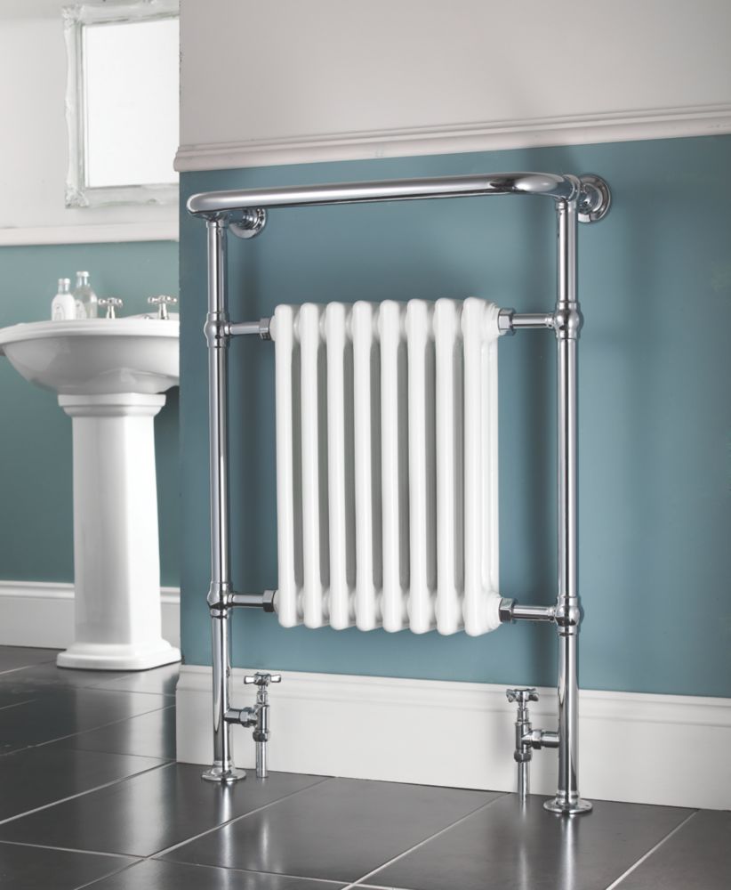 NEW BOXED Victorian 8-Section Bathroom Radiator Chrome 952 x 659mm 498W 1699Btu | eBay