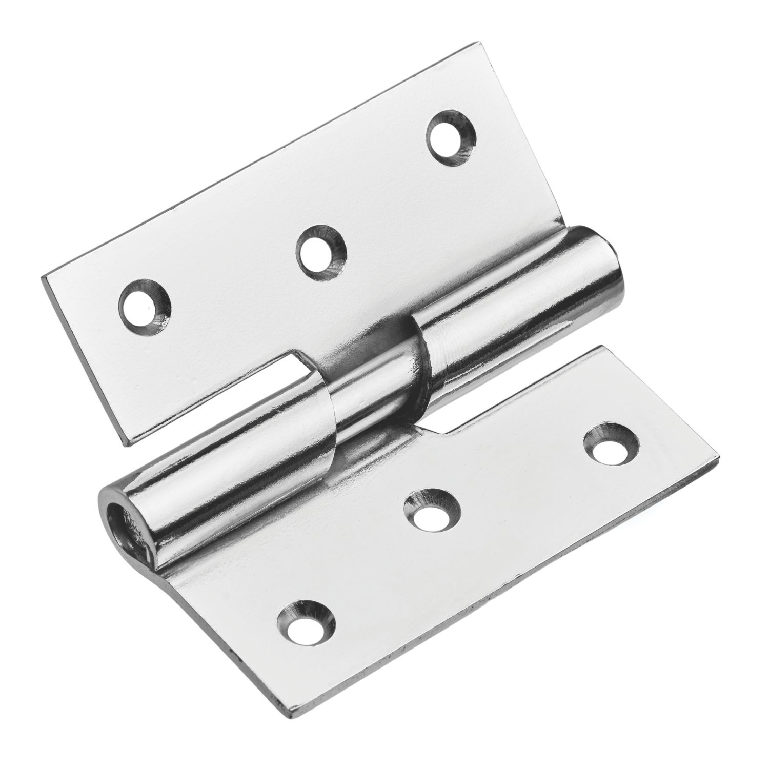 Smith & Locke Polished Chrome Rising Butt Hinges RH 75mm x 70.6mm 2 Pack (100PY)