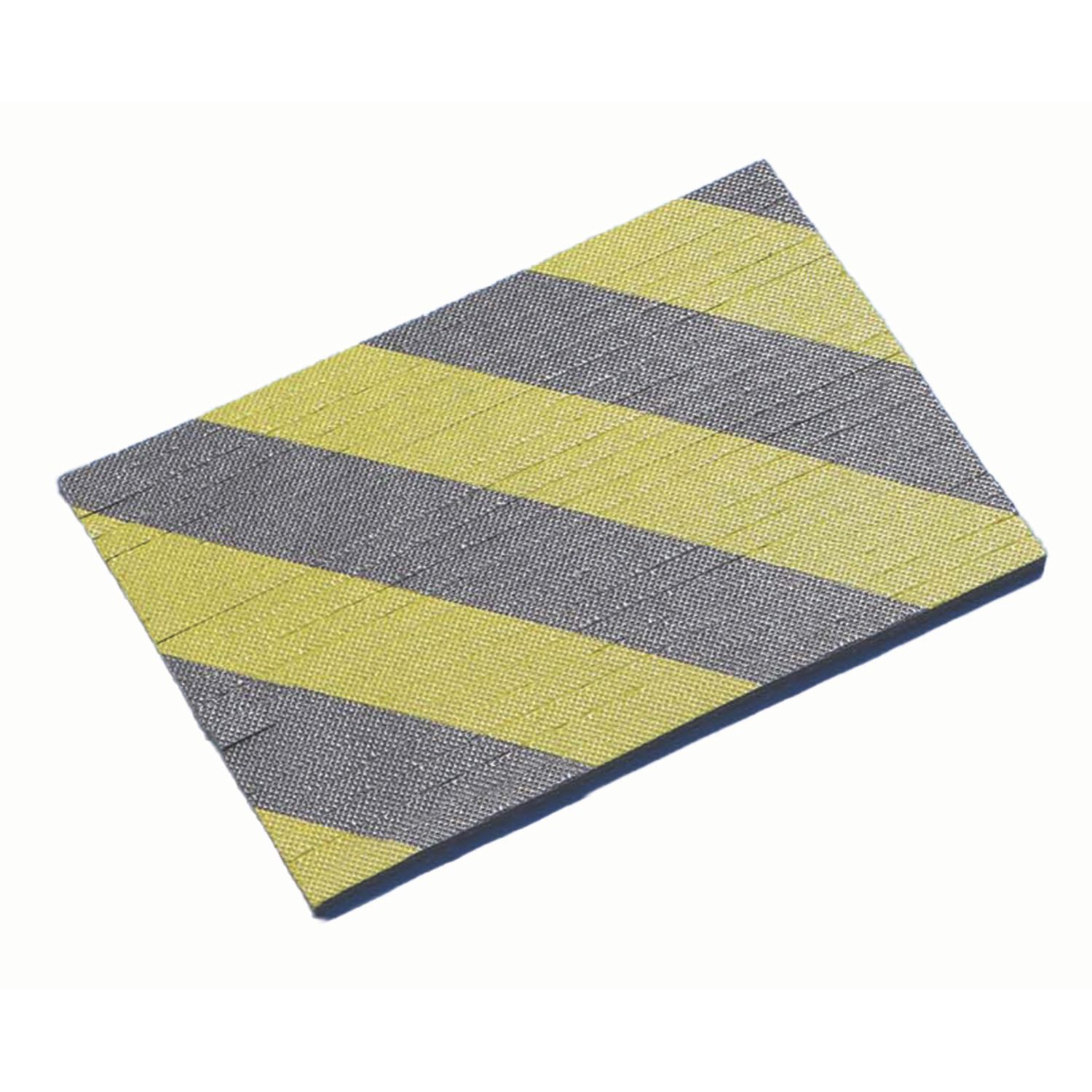 Mottez Black / Yellow Protective Foam Slatted Strips 10mm x 300mm x 200mm 2 Pack (101AP)