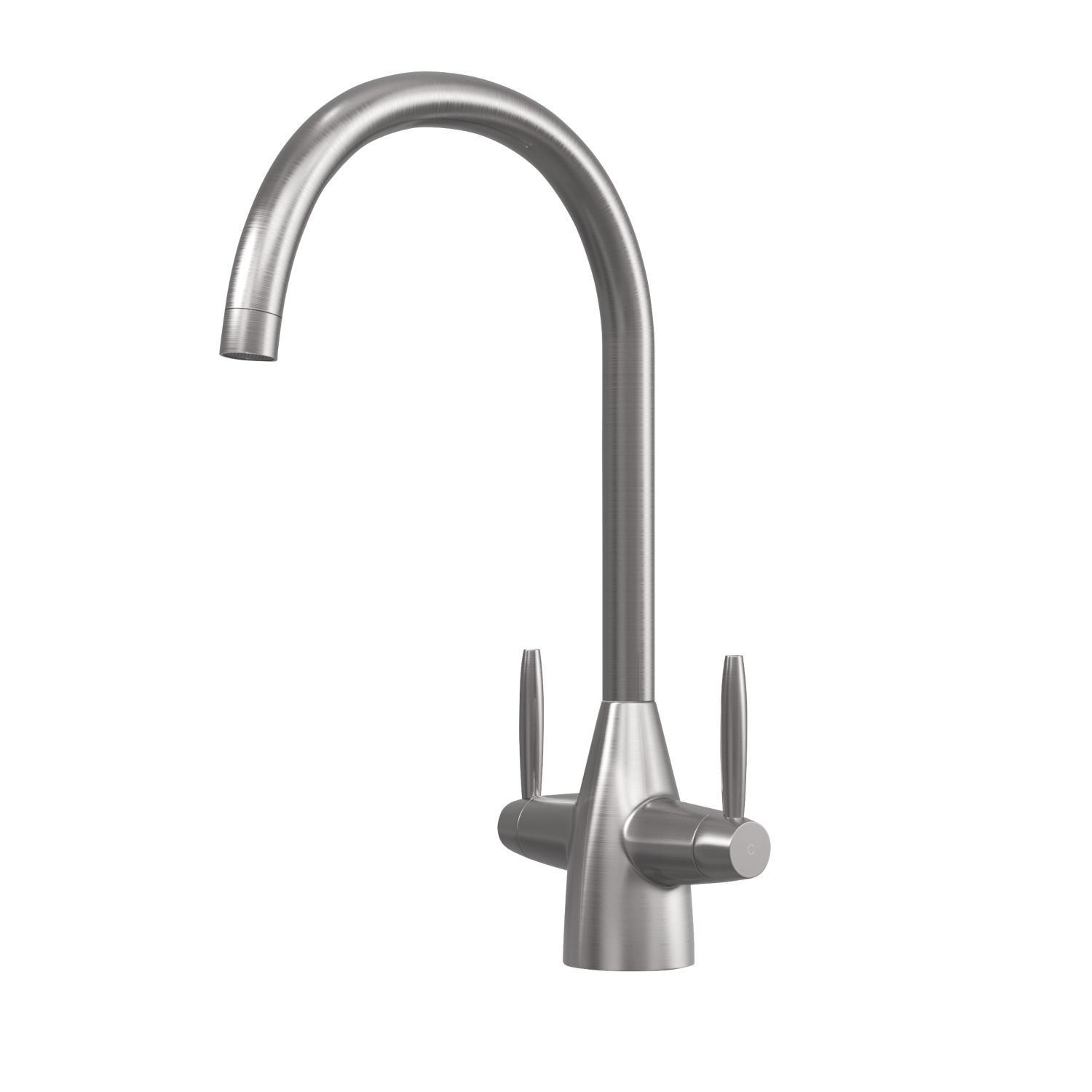ETAL Astrid Dual Lever Kitchen Mixer Brushed Nickel (102JL)