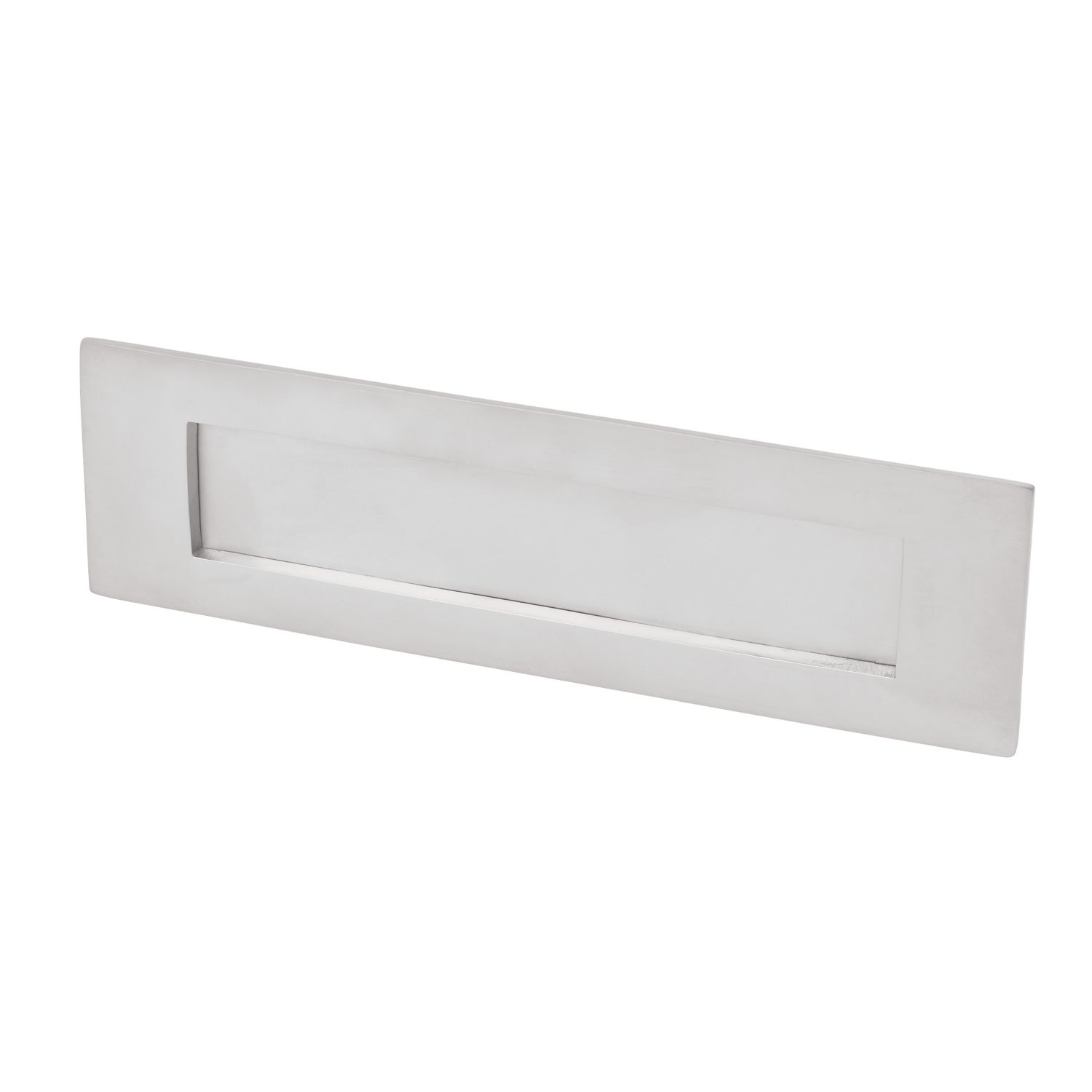 Essentials Victorian Letter Plate Satin Chrome 250mm x 75mm (10307)