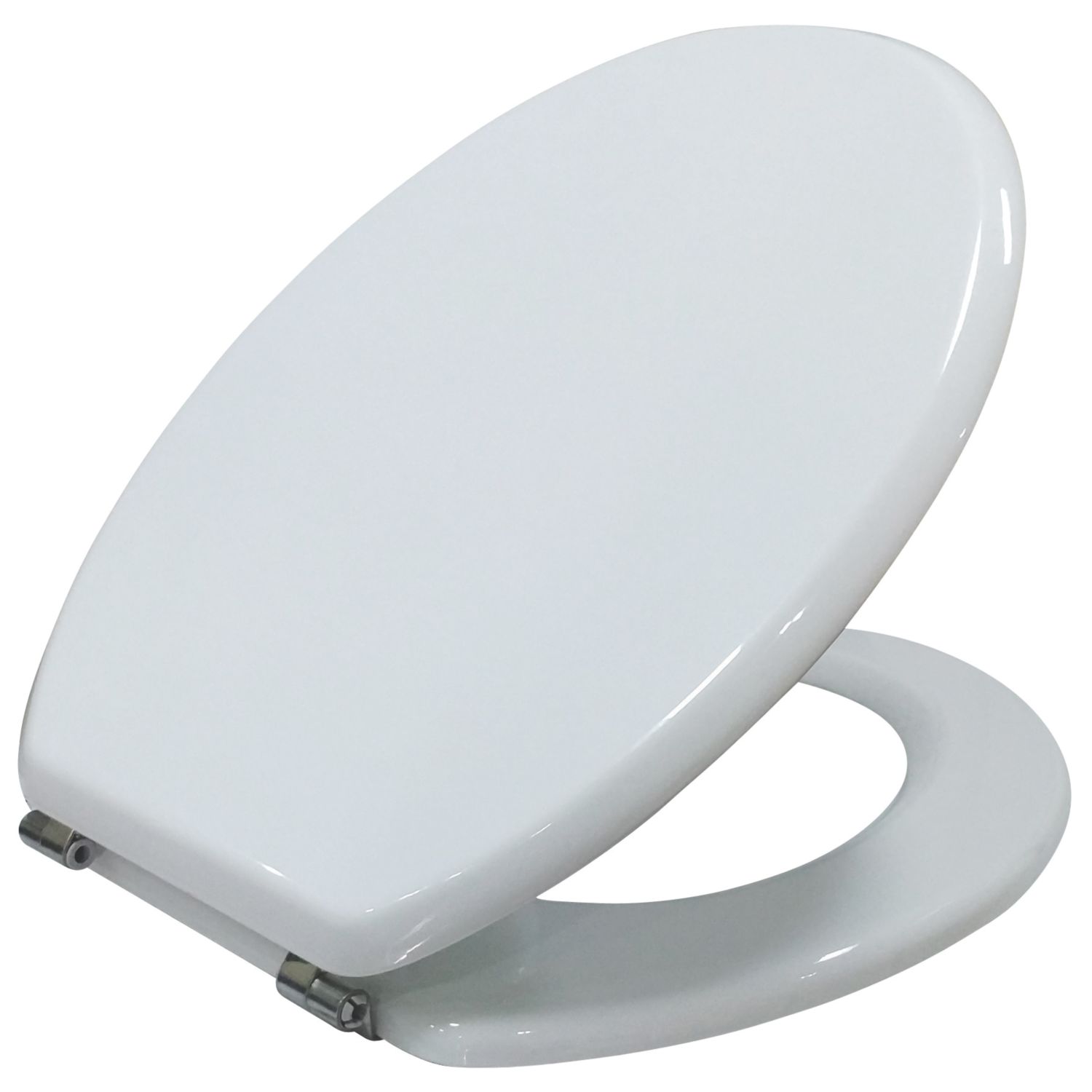 Toilet Seat Moulded Wood White (1056T)