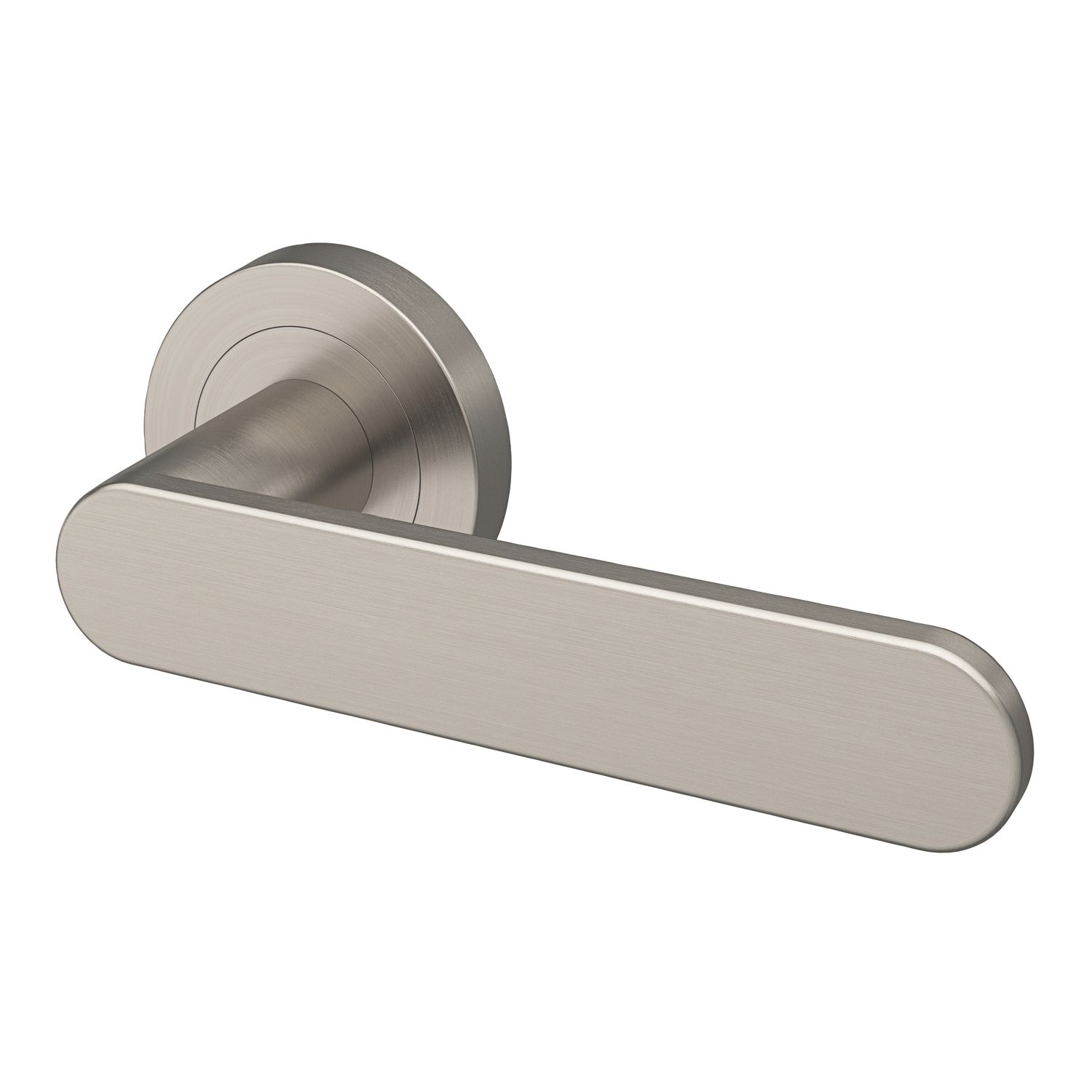Smith & Locke Maugan Door Handle Pair Satin Nickel (105FK)
