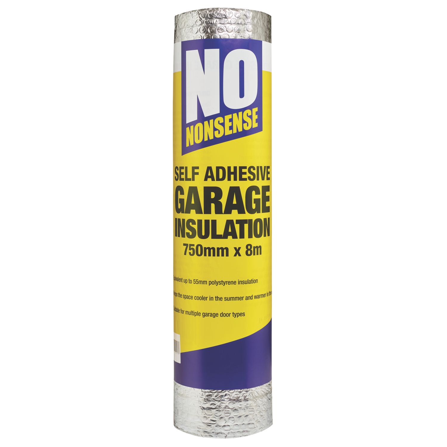 No Nonsense Self-Adhesive Garage Door Insulation 0.75m x 8m (105KY)