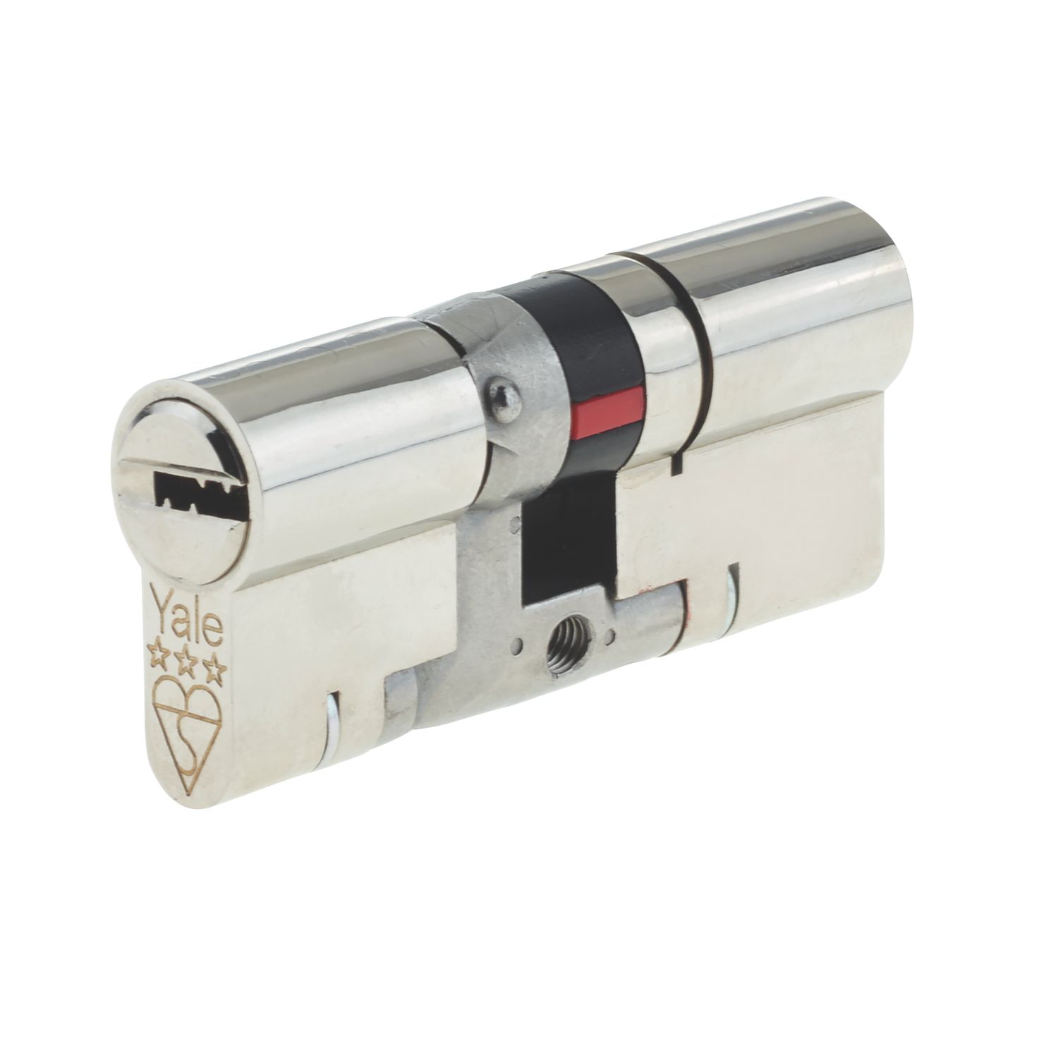 Yale Fire Rated 3 Star Double Platinum Euro Profile Cylinder 40-40 (80mm) Nickel (1064T)