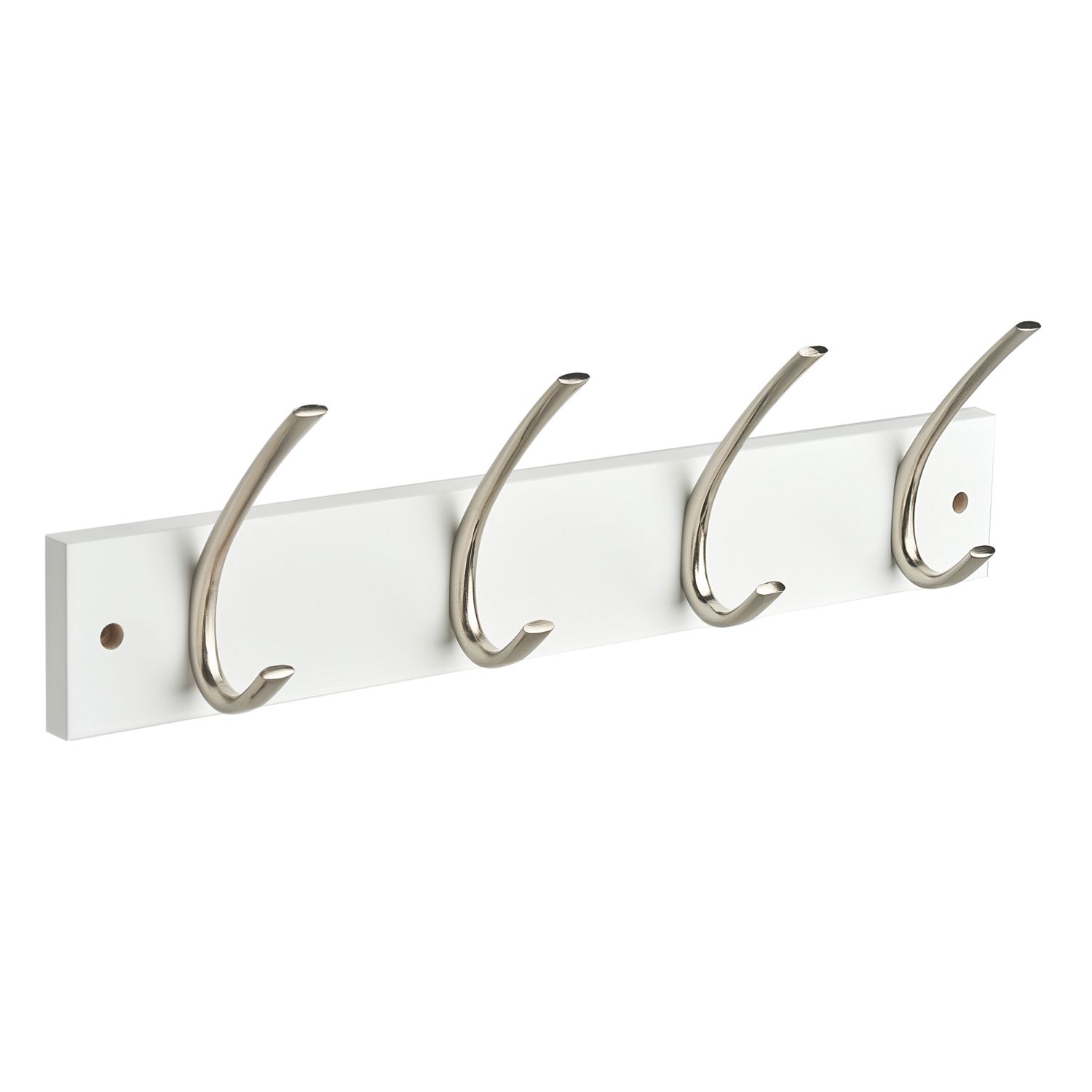 Hardware Solutions 4-Hook Rail White 450mm x 125mm (107KK)