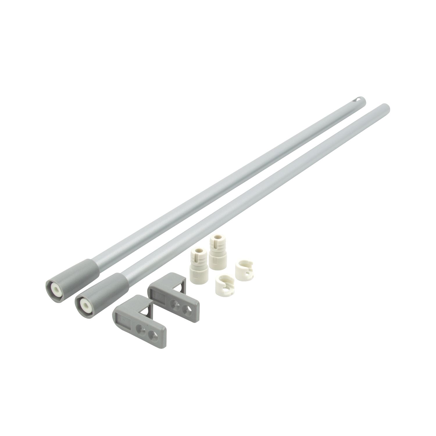 Hafele Drawer Rail Set Grey 400mm 2 Pack (1097V)
