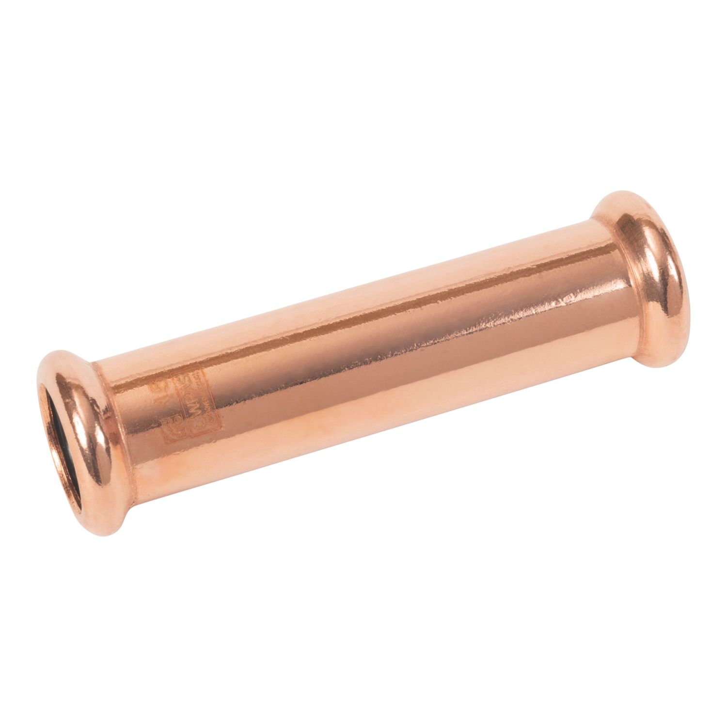Flomasta Copper Press-Fit Equal M-Profile Slip Couplers 15mm 2 Pack (110AK)