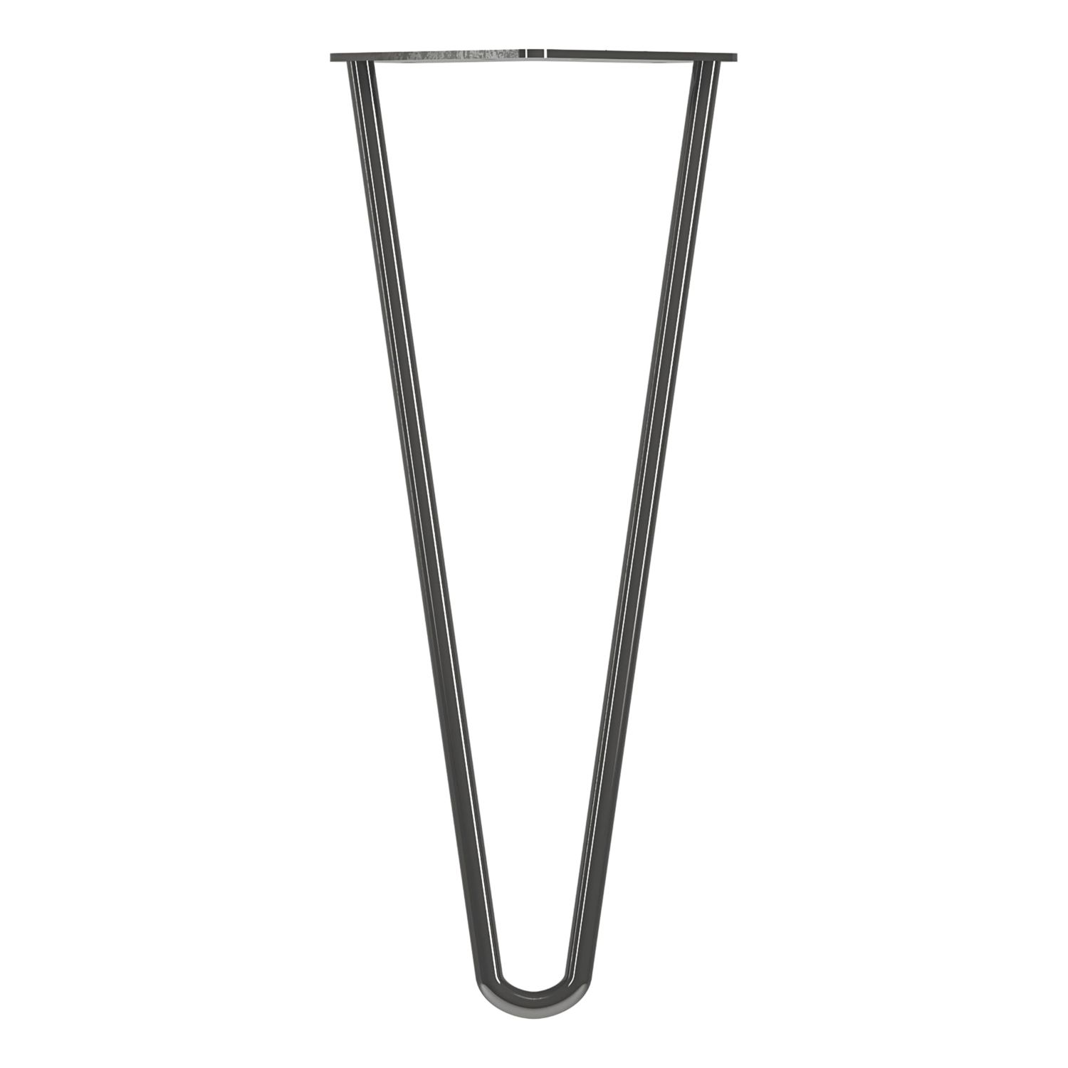 Rothley 2-Pin Hairpin Furniture Leg Gun Metal 350mm (110PP)