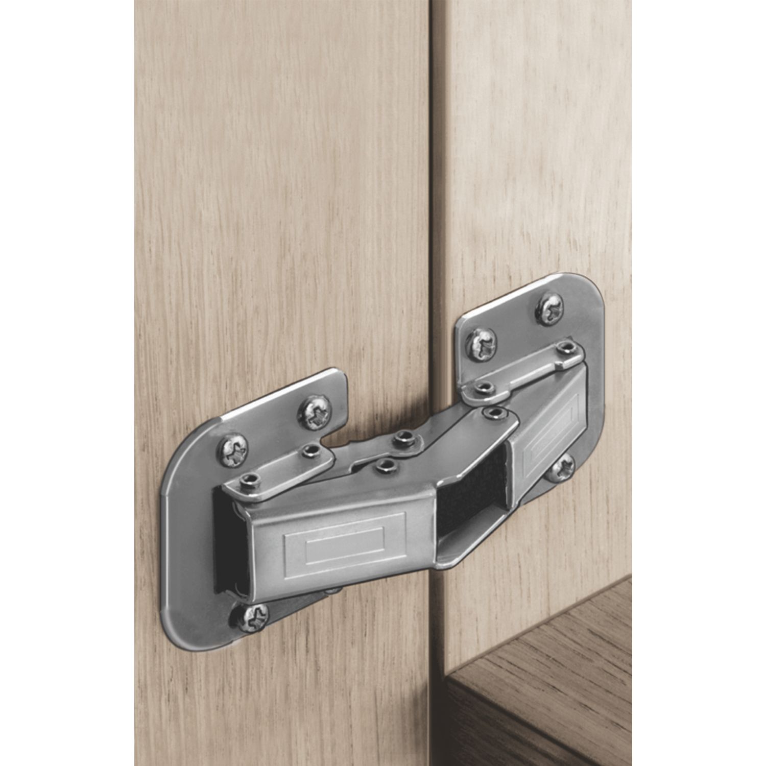 Hafele Steel 90° Easy Mount Hinges 95mm 2 Pack (1121J)