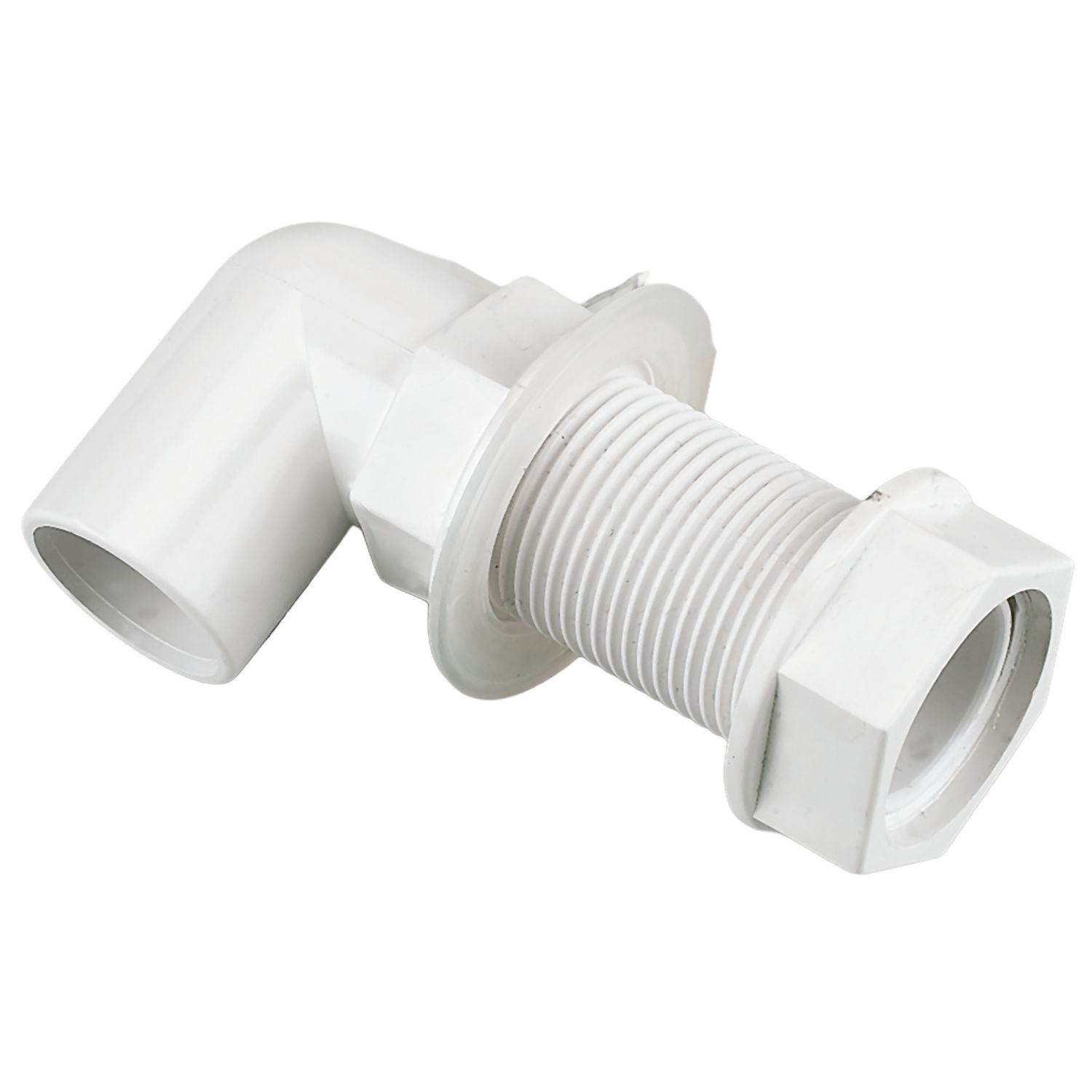 FloPlast Bent Tank Connectors White 21.5mm 5 Pack (11326)