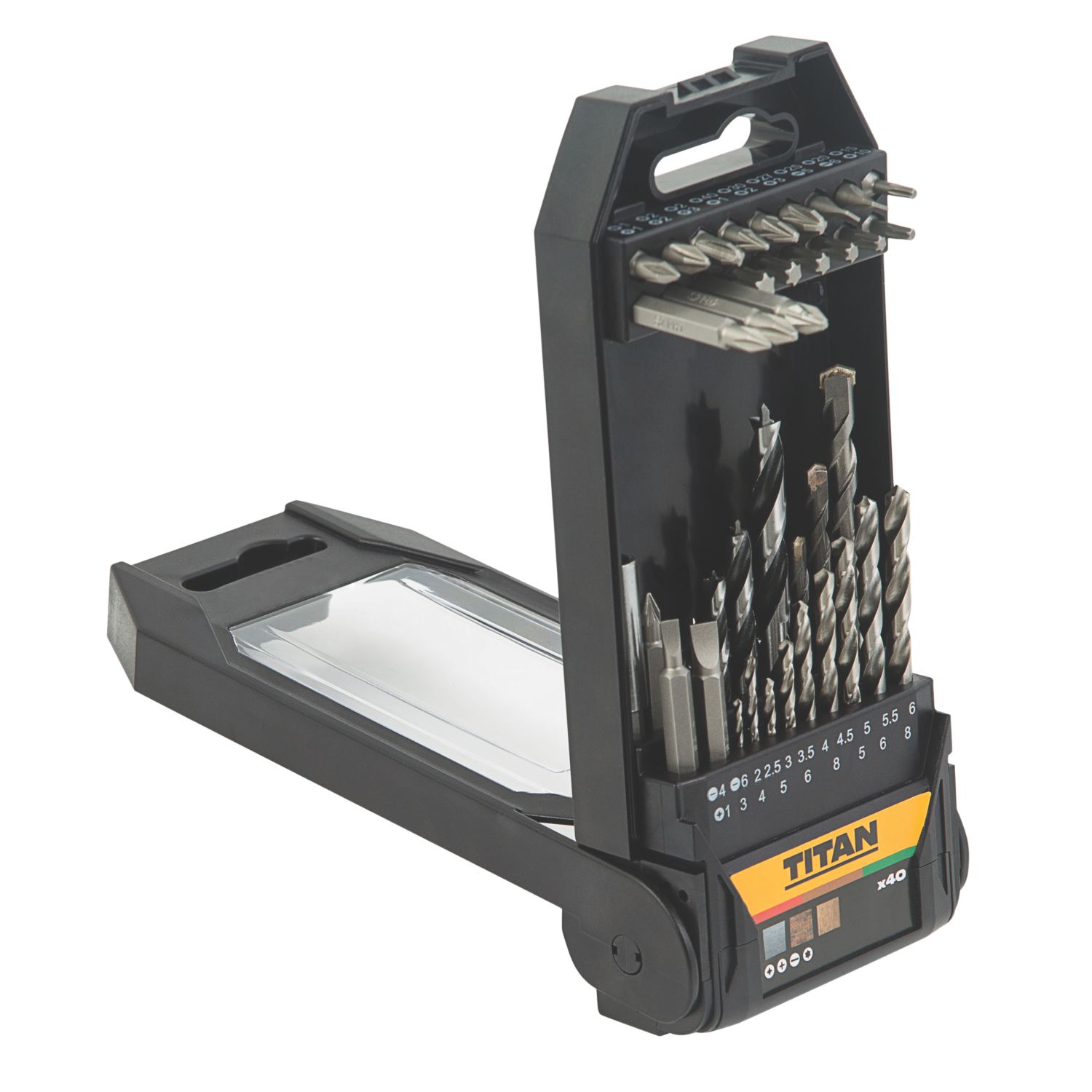 Titan Multi-Material Drill & Screwdriver Bits 40 Piece Set (113PR)