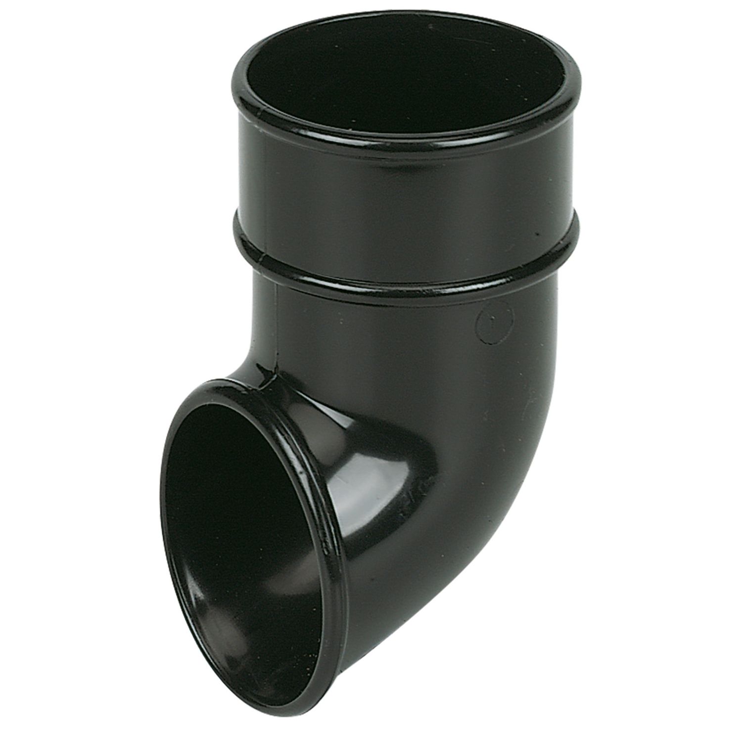 FloPlast Round Downpipe Shoe Black 68mm (11456)