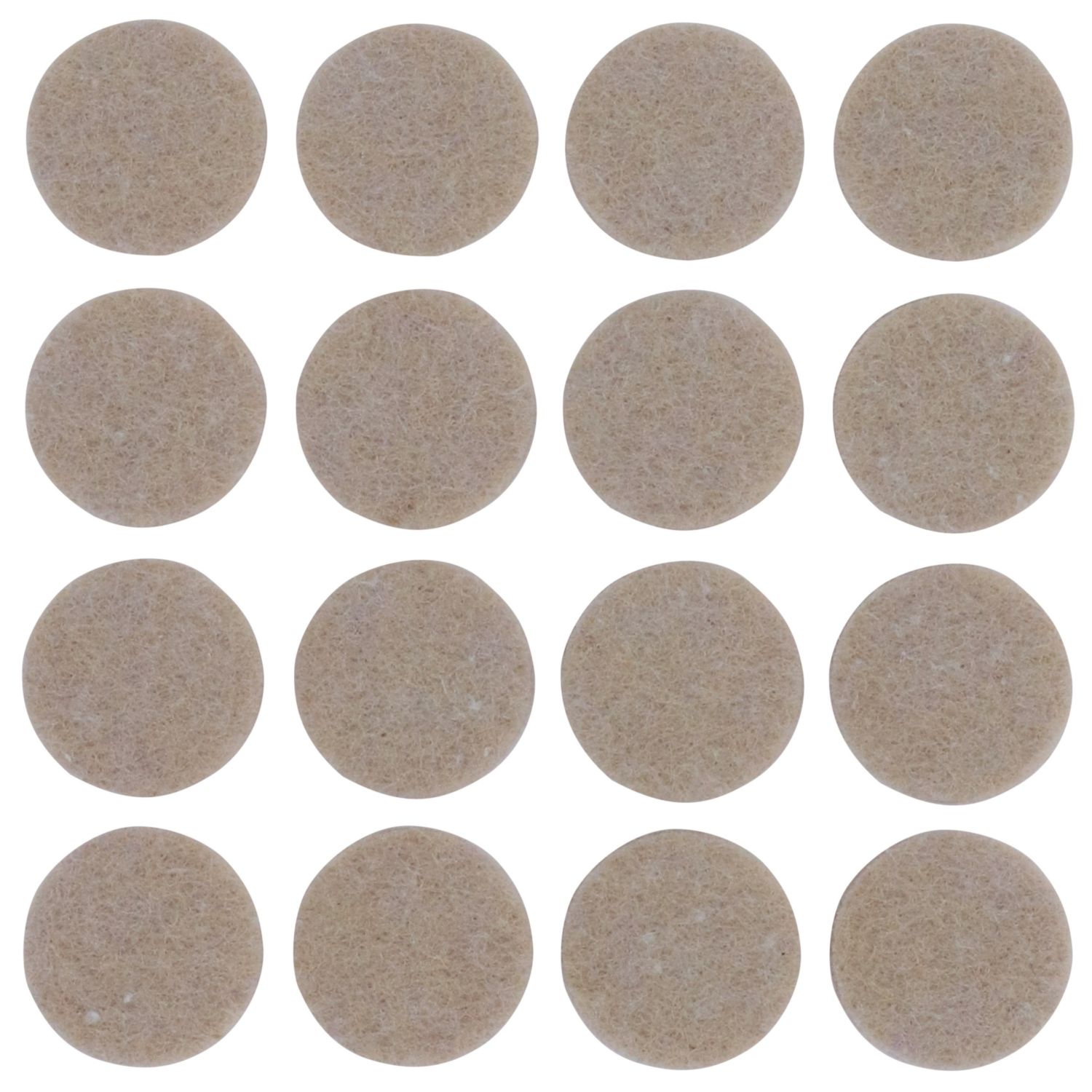 Fix-O-Moll Brown Round Self-Adhesive Furniture Gliders 22mm x 22mm 16 Pack (114XX)