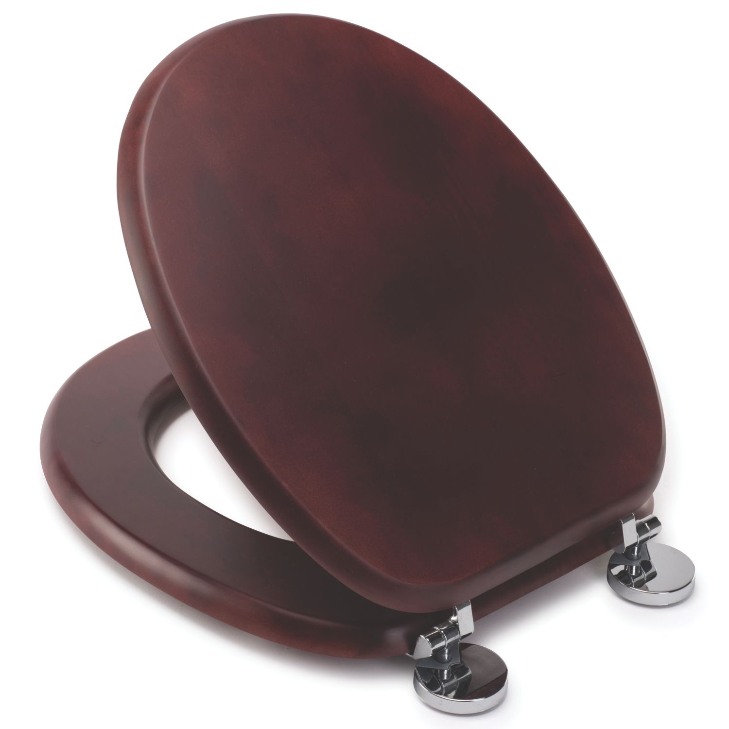 Croydex Davos Toilet Seat Pine Mahogany (115JJ)