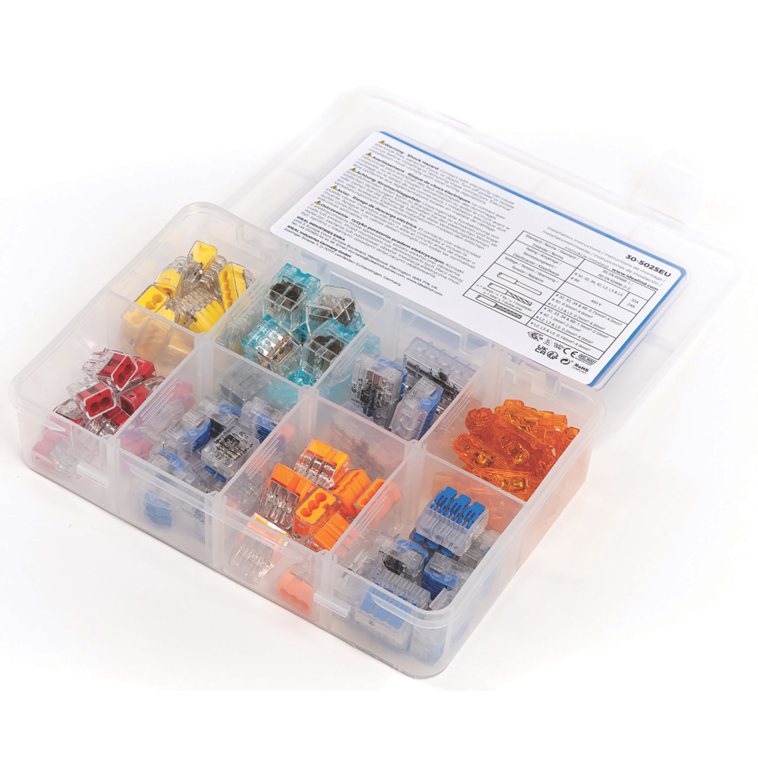 Ideal Push-In & Gen II Lever Wire Connector Kit 80 Piece Set (115PC)