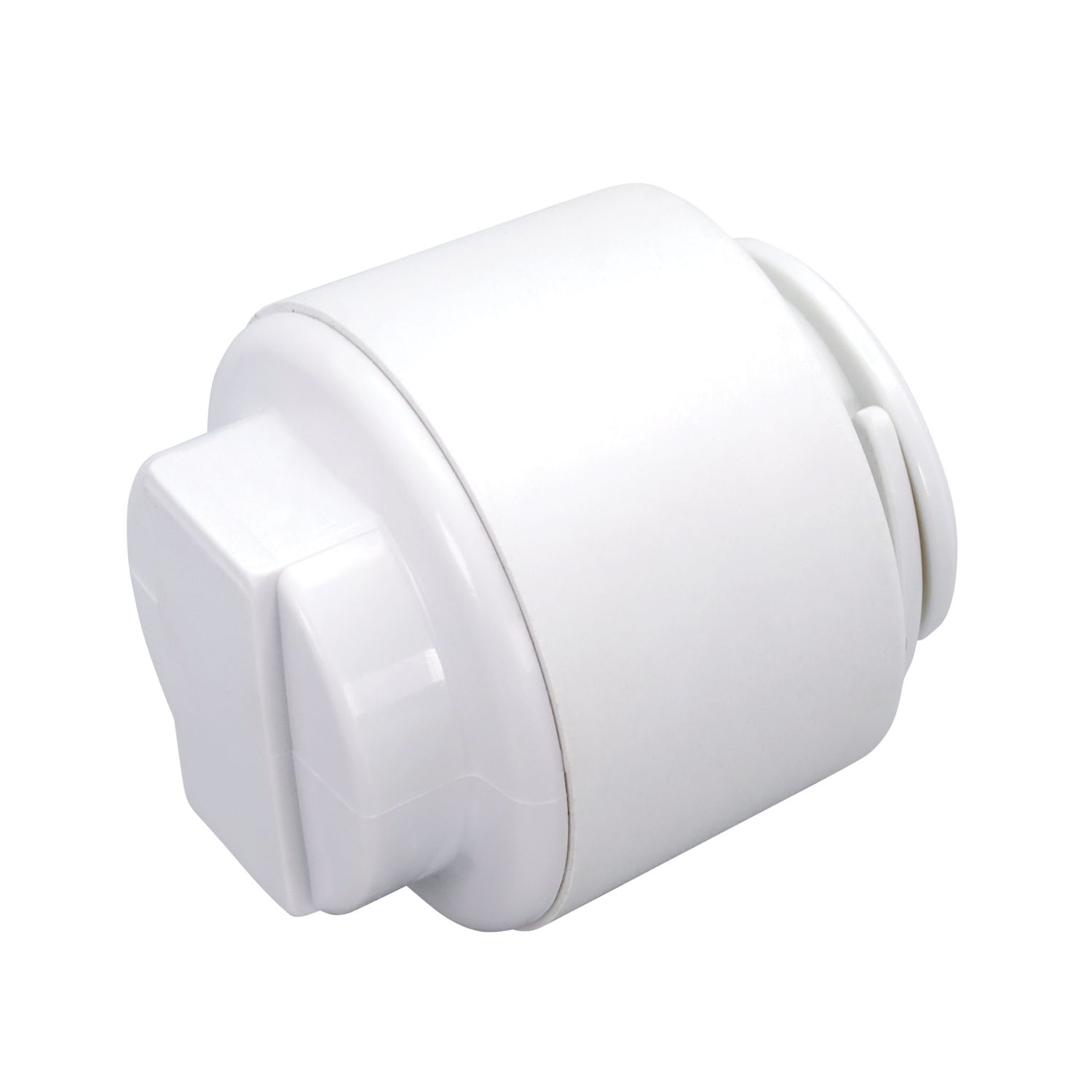 FloPlast FloFit+ Plastic Push-Fit Stop Ends 15mm 5 Pack (115RF)