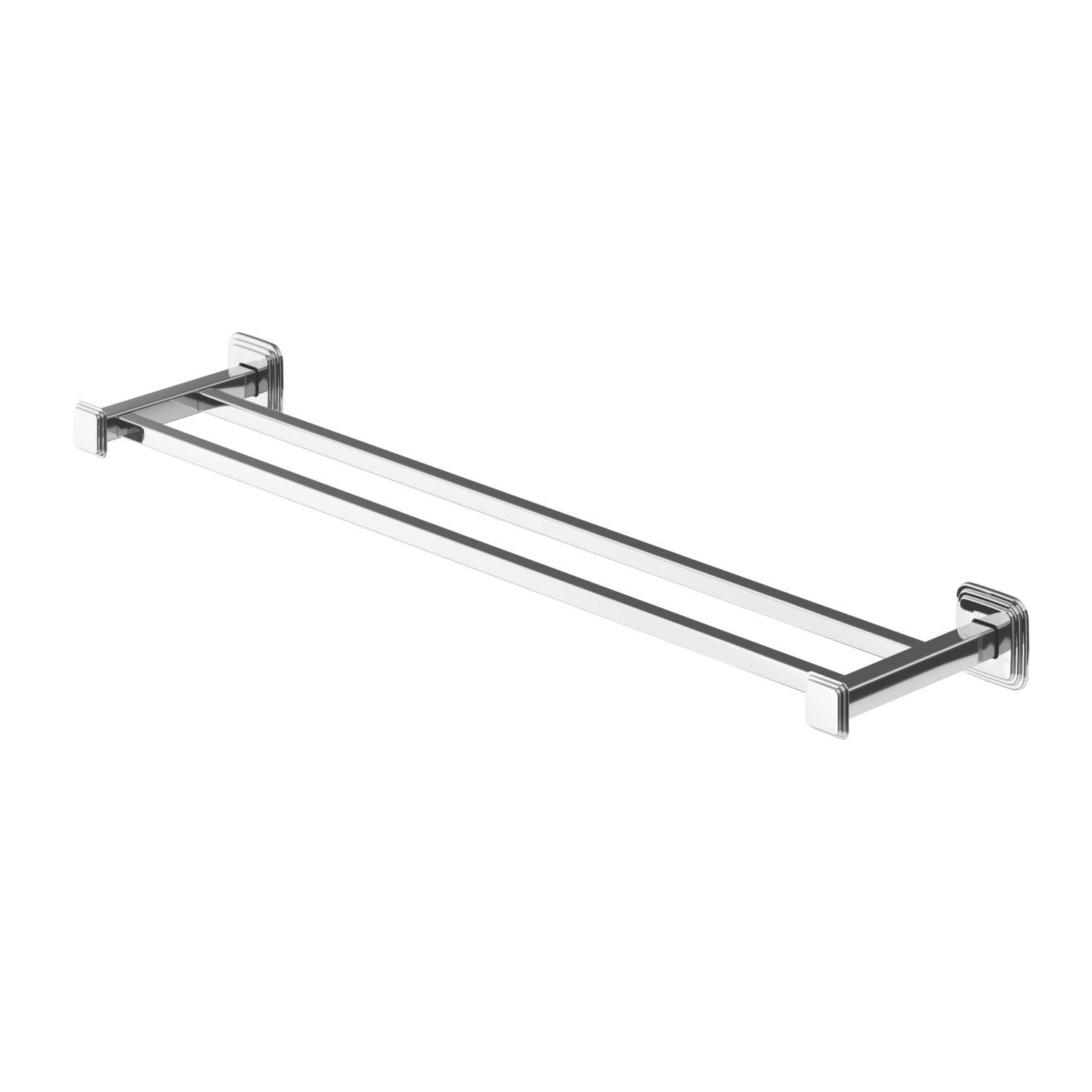 Swirl Swindale Bathroom Double Towel Rail Chrome 650mm x 133mm x 50mm (115YT)