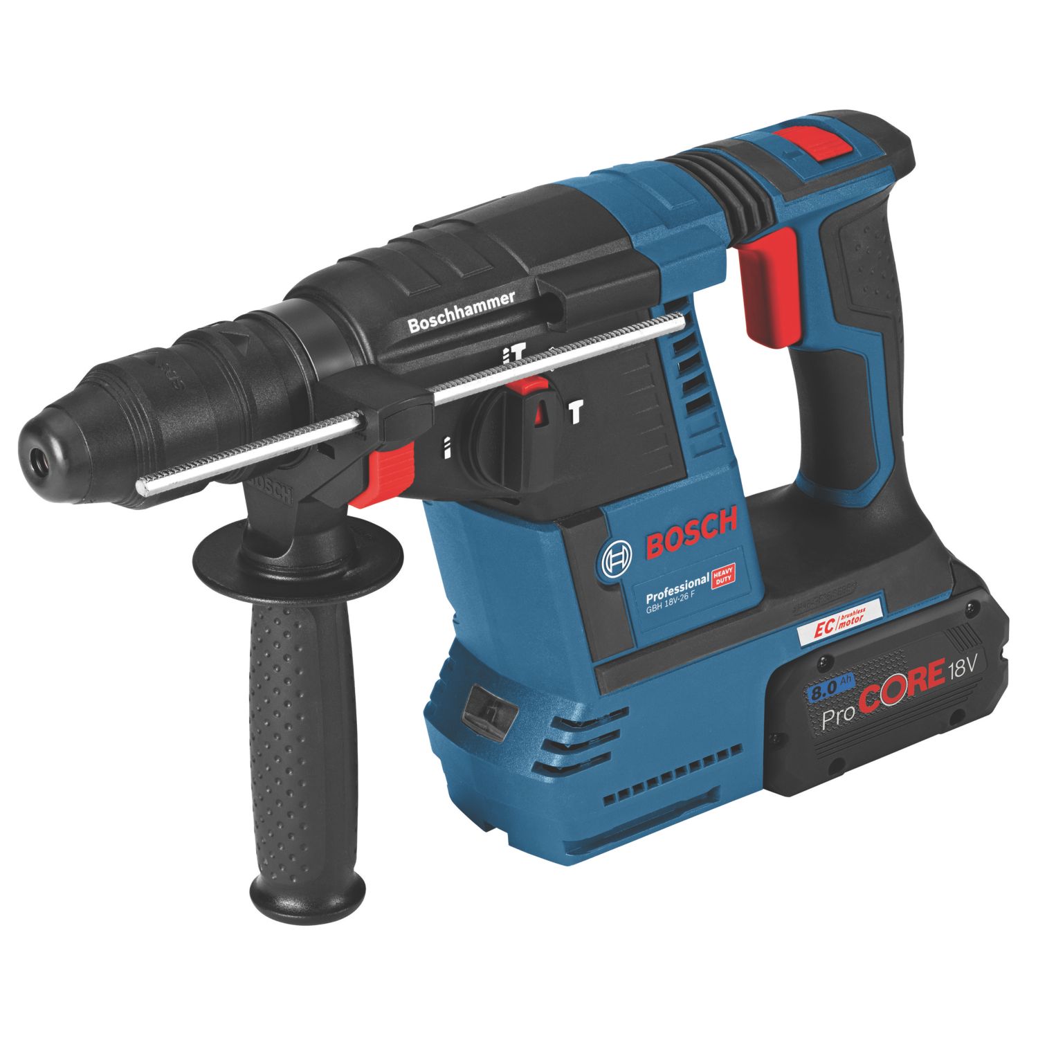 Bosch GBH 18V 26 F 3.1kg 18V 2 x 8.0Ah Li-Ion ProCORE18V Brushless Cordless SDS Plus Rotary Hammer Drill (116FV)