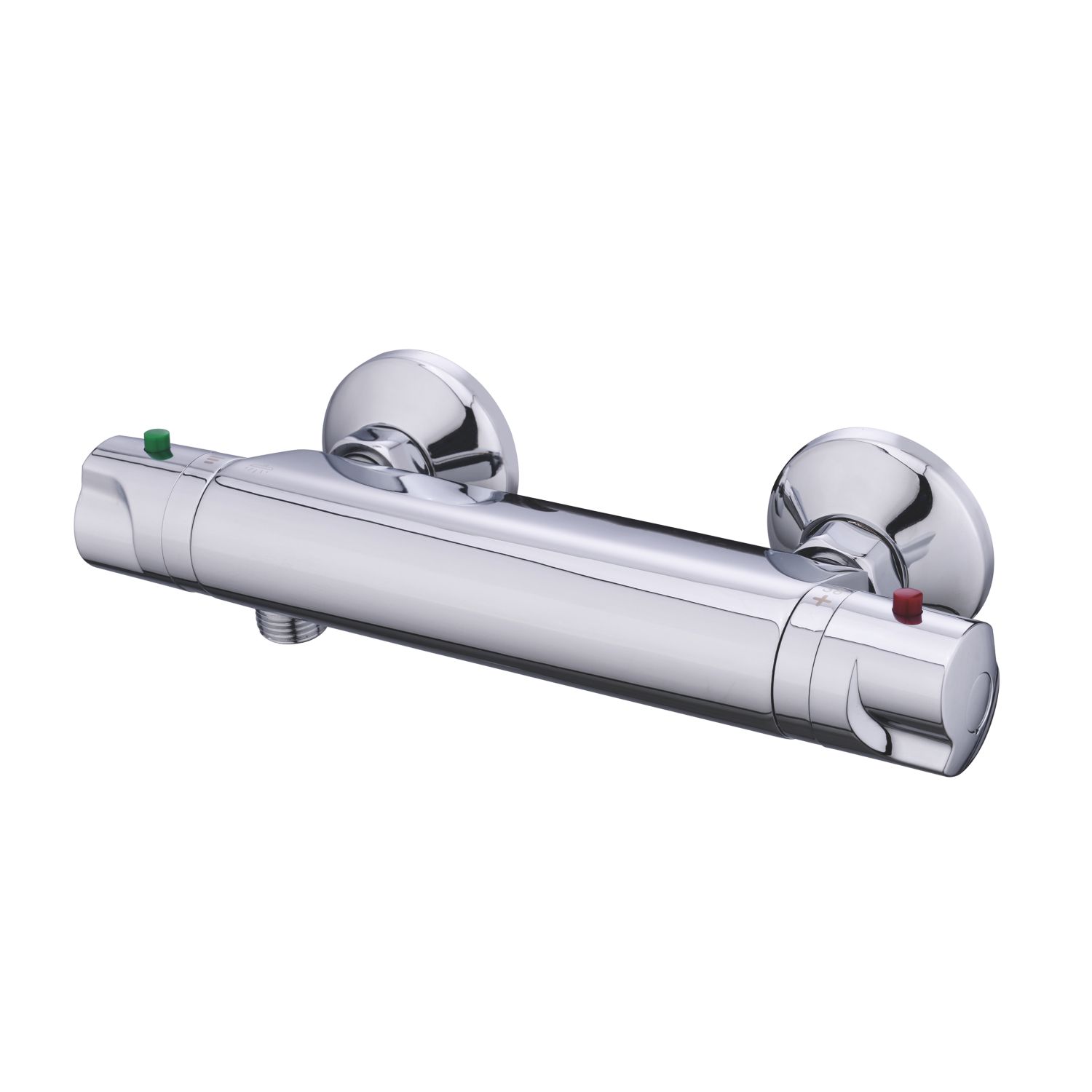 Mulga Exposed Single Outlet Thermostatic Silver Mixer Shower Valve (117FV)