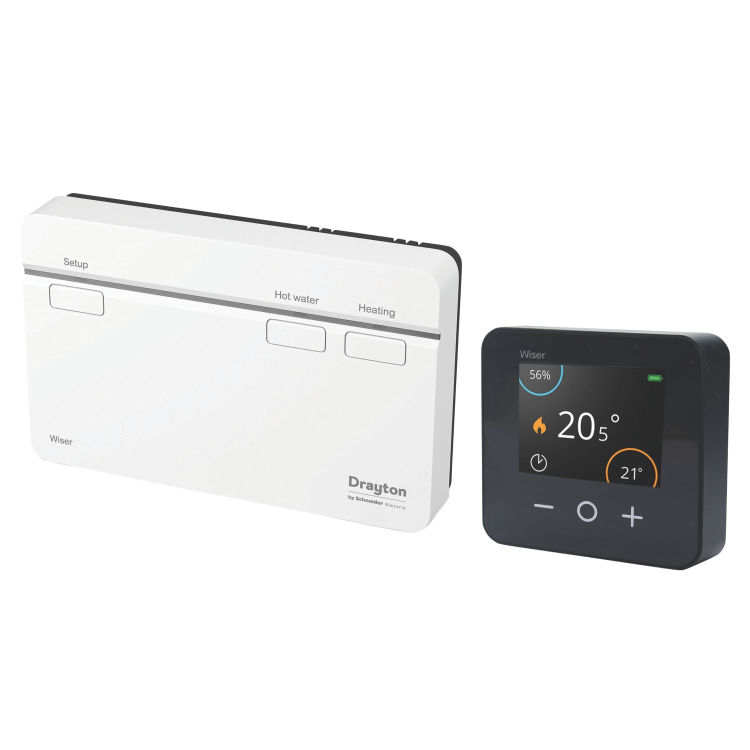 Drayton Wiser Wireless Heating & Hot Water Internet-Enabled 2-Channel Smart Thermostat Kit Anthracite (117KA)