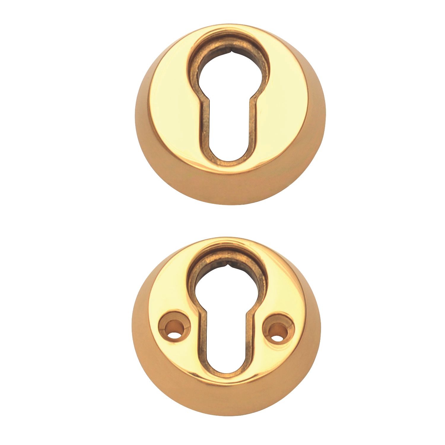 ERA Euro Escutcheon (Pair) Brass 50mm (1190T)