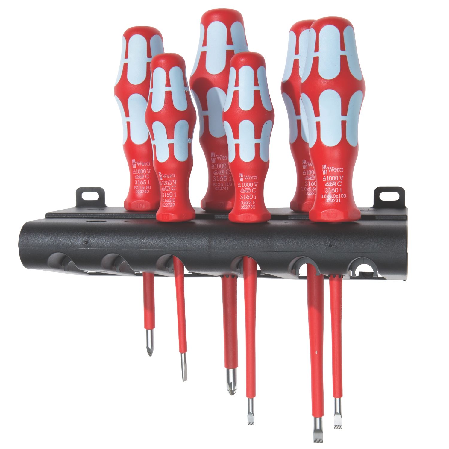 Wera Kraftform Plus Mixed VDE Lasertip Screwdriver Set 6 Pieces (119FP)