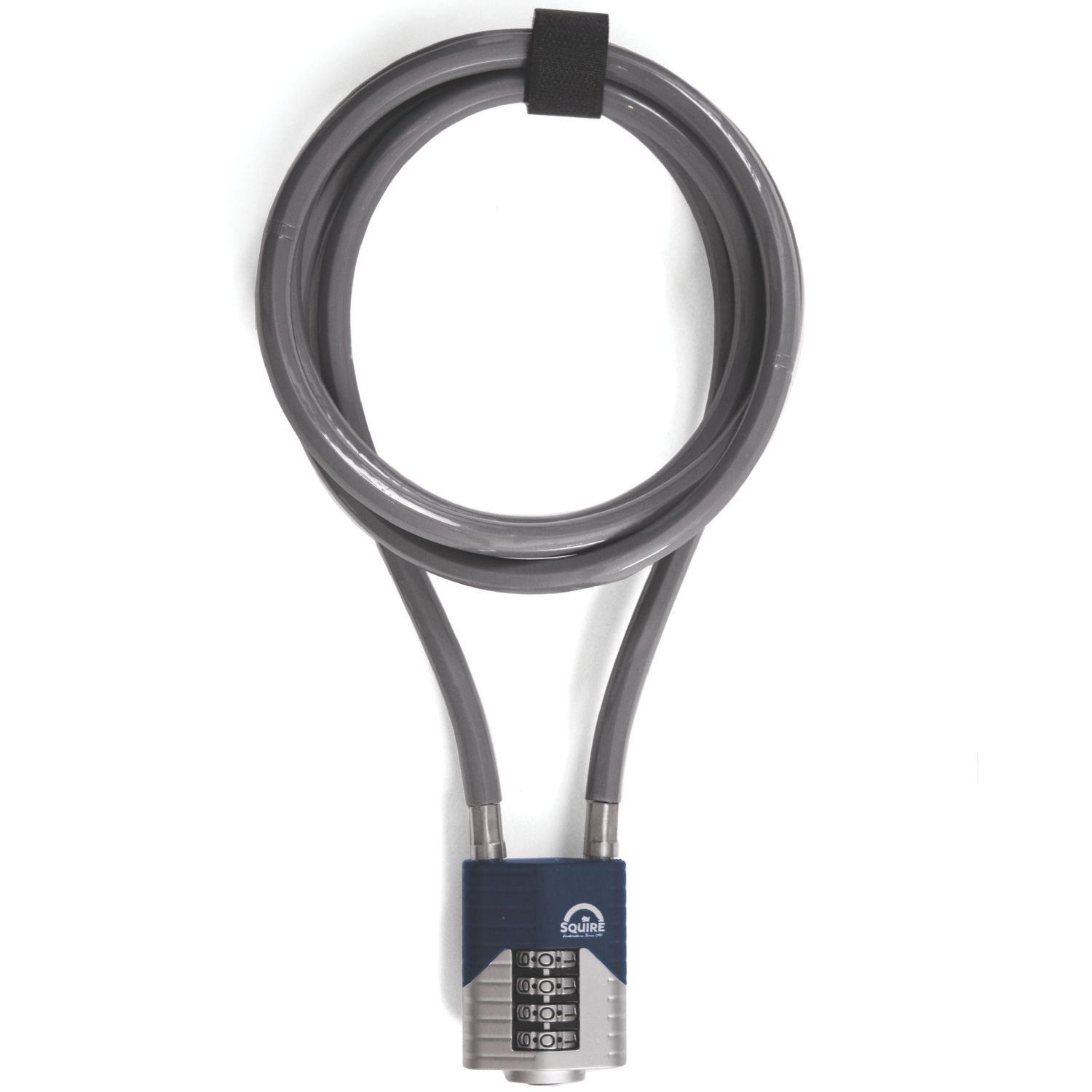 Squire Die-Cast Steel Combination Cable Lock 1.8m x 10mm (120GY)